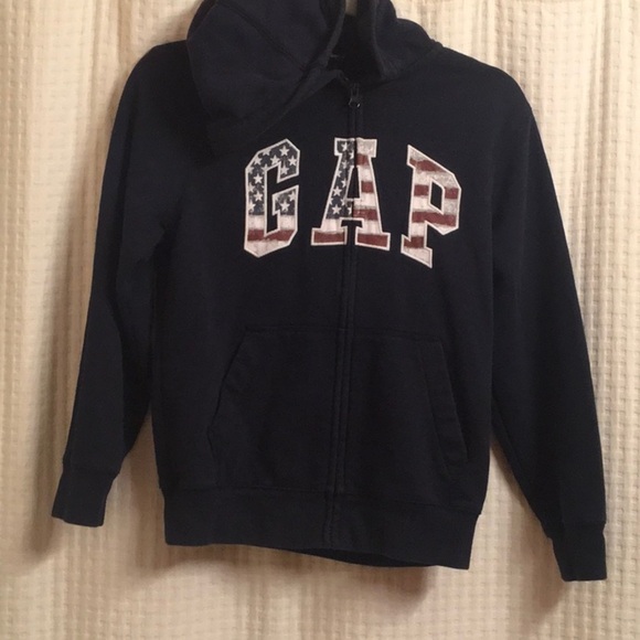 Gap America hoodie USA 🇺🇸 HOST PICK sz Large flag boys fourth July unisex - Picture 4 of 12
